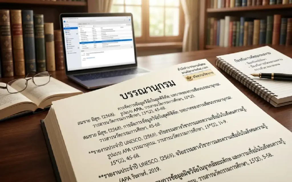การเขียนบรรณานุกรม