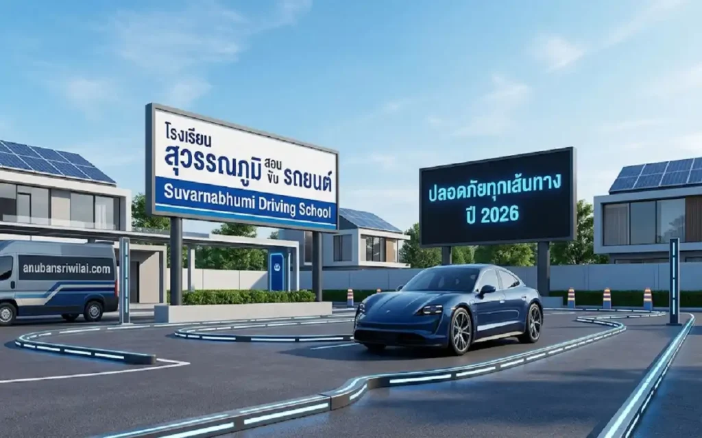 โรงเรียน สุวรรณภูมิ สอน ขับ รถยนต์