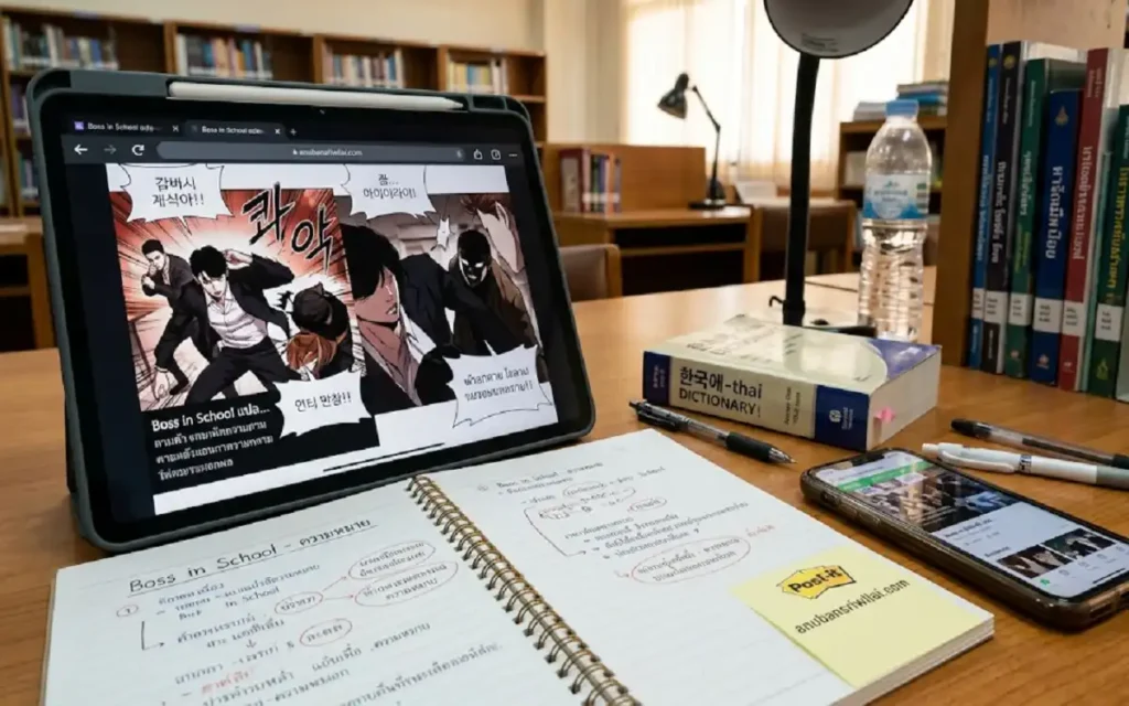 boss in school แปล