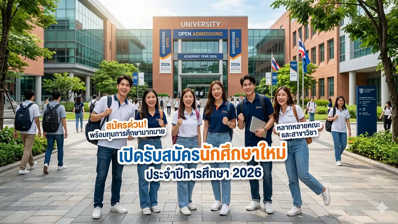 เปิดรับสมัครนักศึกษาใหม่สำหรับปีการศึกษา 2026